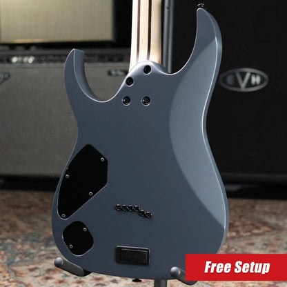 Ibanez Prestige RGR5121RB Electric Guitar - Gray Metallic Flat with Hardshell Case