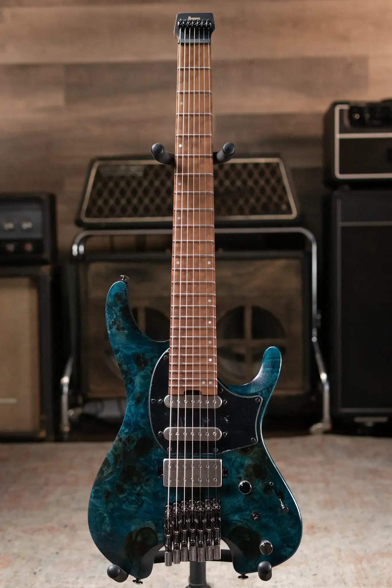 Ibanez Q547 7-String Electric - Cosmic Blue Low Gloss with Gig Bag