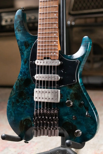 Ibanez Q547 7-String Electric - Cosmic Blue Low Gloss with Gig Bag