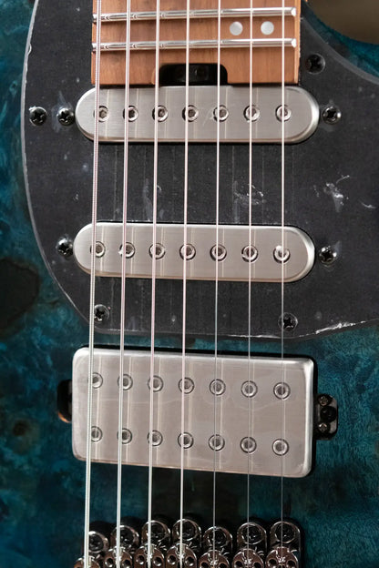 Ibanez Q547 7-String Electric - Cosmic Blue Low Gloss with Gig Bag