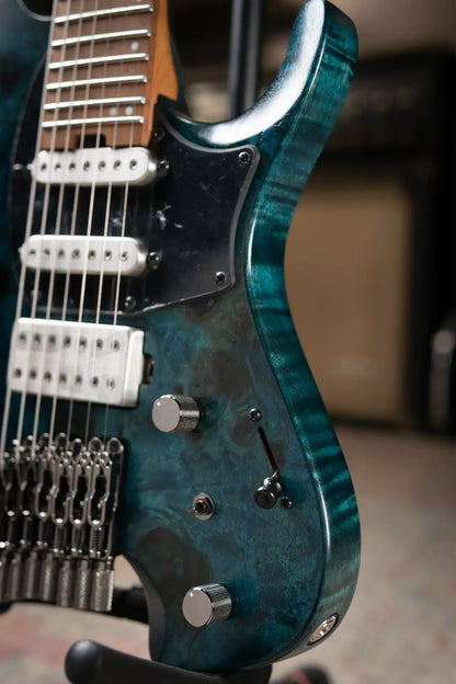 Ibanez Q547 7-String Electric - Cosmic Blue Low Gloss with Gig Bag