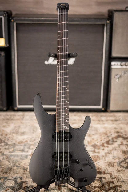 Ibanez QX52B Headless Electric Guitar - Weathered Black with Gig Bag