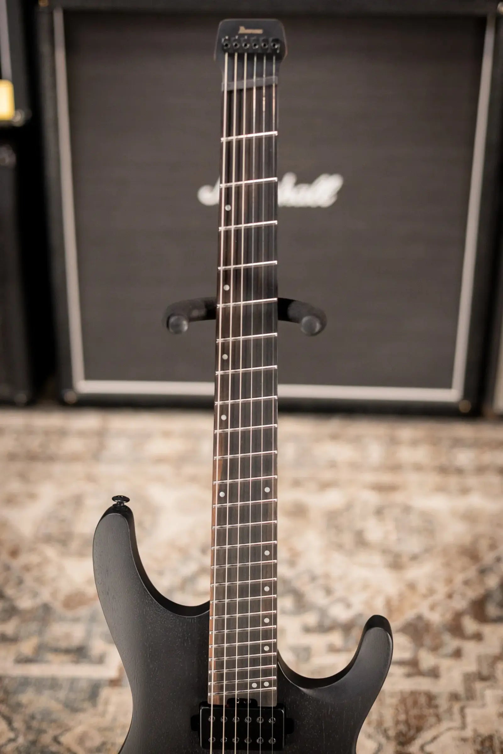 Ibanez QX52B Headless Electric Guitar - Weathered Black with Gig Bag
