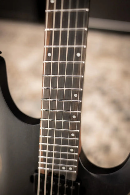 Ibanez QX52B Headless Electric Guitar - Weathered Black with Gig Bag