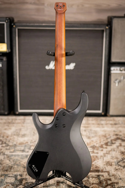 Ibanez QX52B Headless Electric Guitar - Weathered Black with Gig Bag