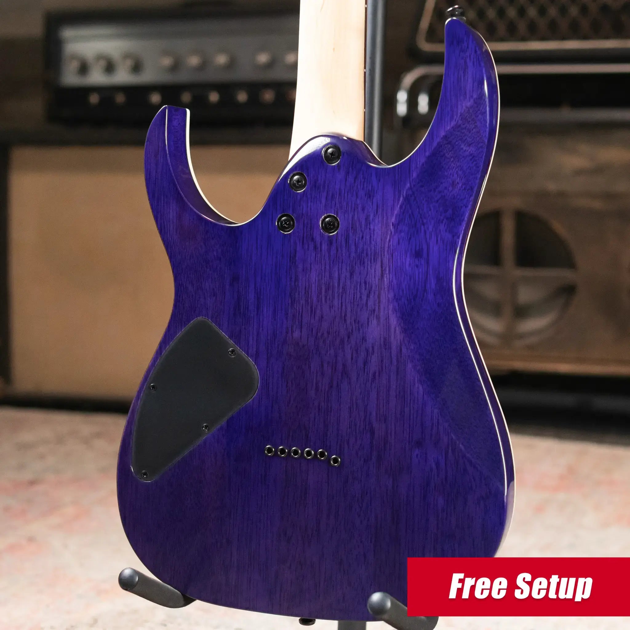 Ibanez RG421QM Electric Guitar - Cerulean Blue Burst