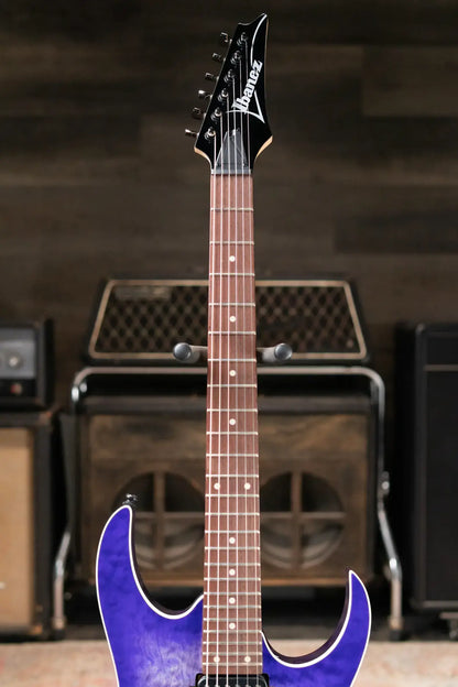 Ibanez RG421QM Electric Guitar - Cerulean Blue Burst