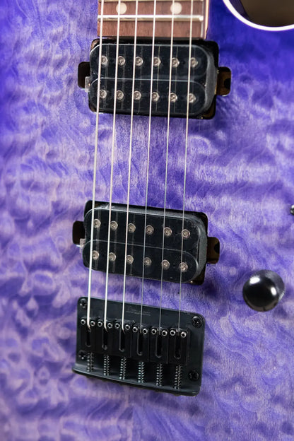 Ibanez RG421QM Electric Guitar - Cerulean Blue Burst
