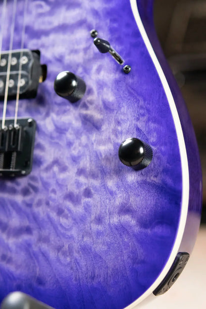 Ibanez RG421QM Electric Guitar - Cerulean Blue Burst