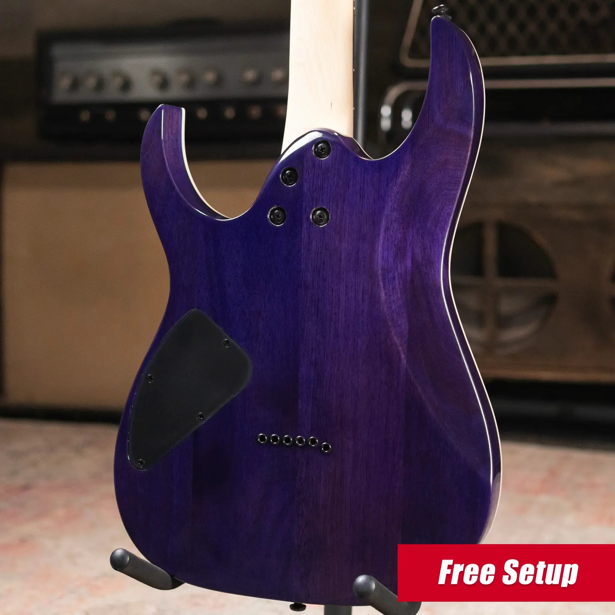 Ibanez RG421QM Electric Guitar - Cerulean Blue Burst
