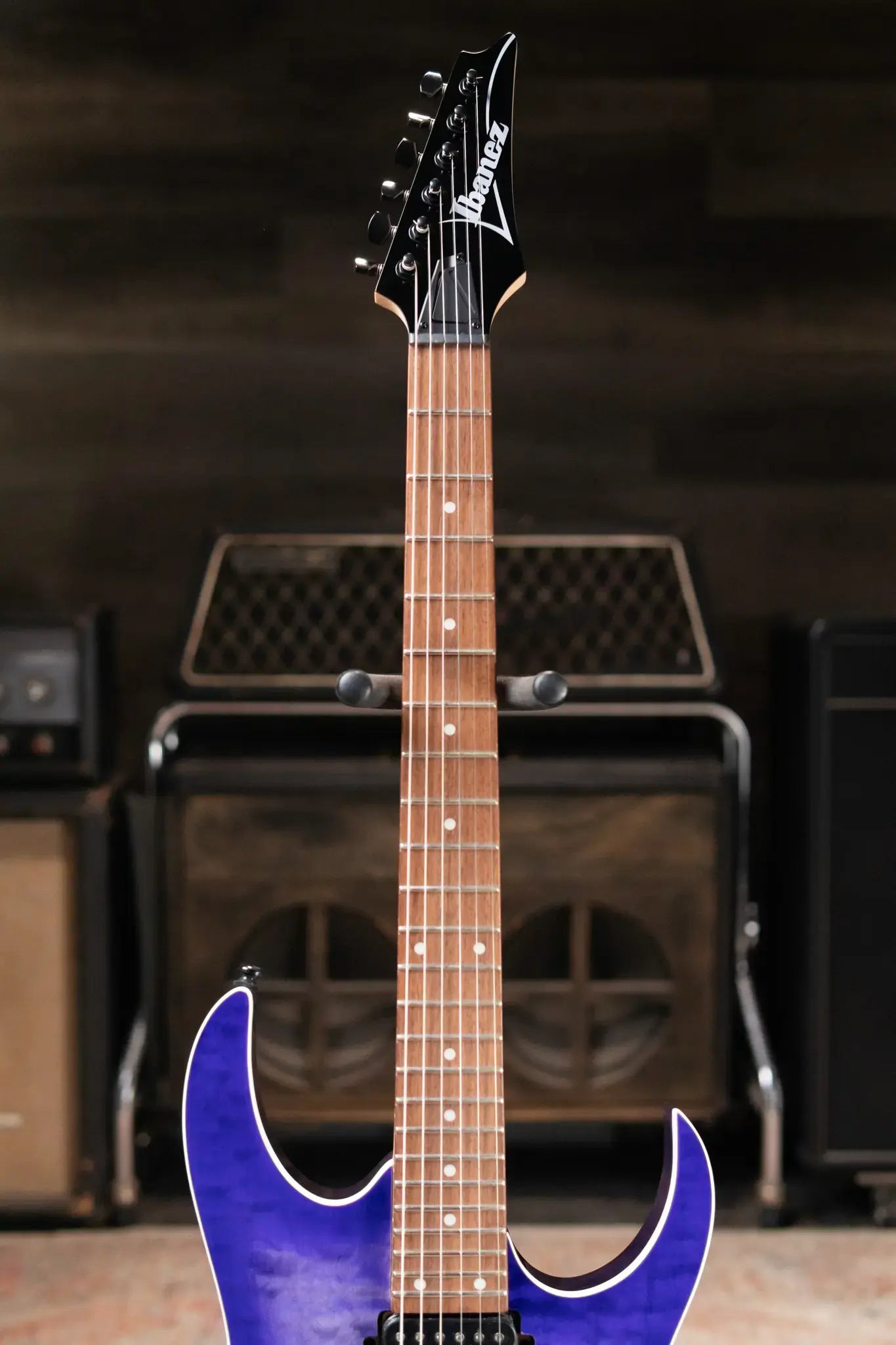 Ibanez RG421QM Electric Guitar - Cerulean Blue Burst