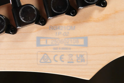 Ibanez RG421QM Electric Guitar - Cerulean Blue Burst