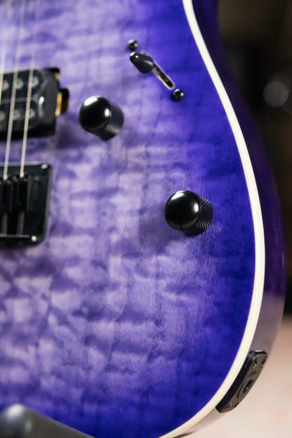 Ibanez RG421QM Electric Guitar - Cerulean Blue Burst
