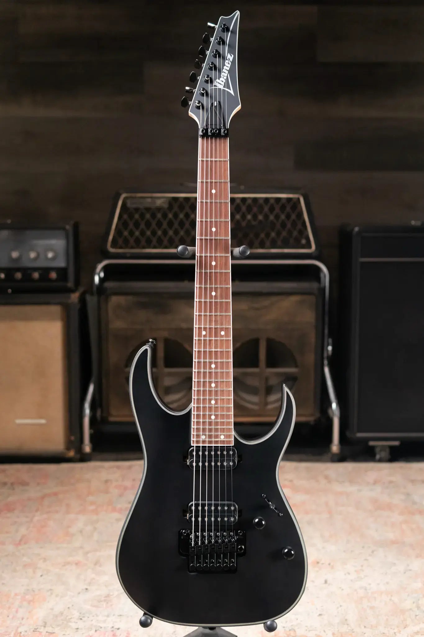 Ibanez RG7420EX 7-String Electric Guitar - Black Flat