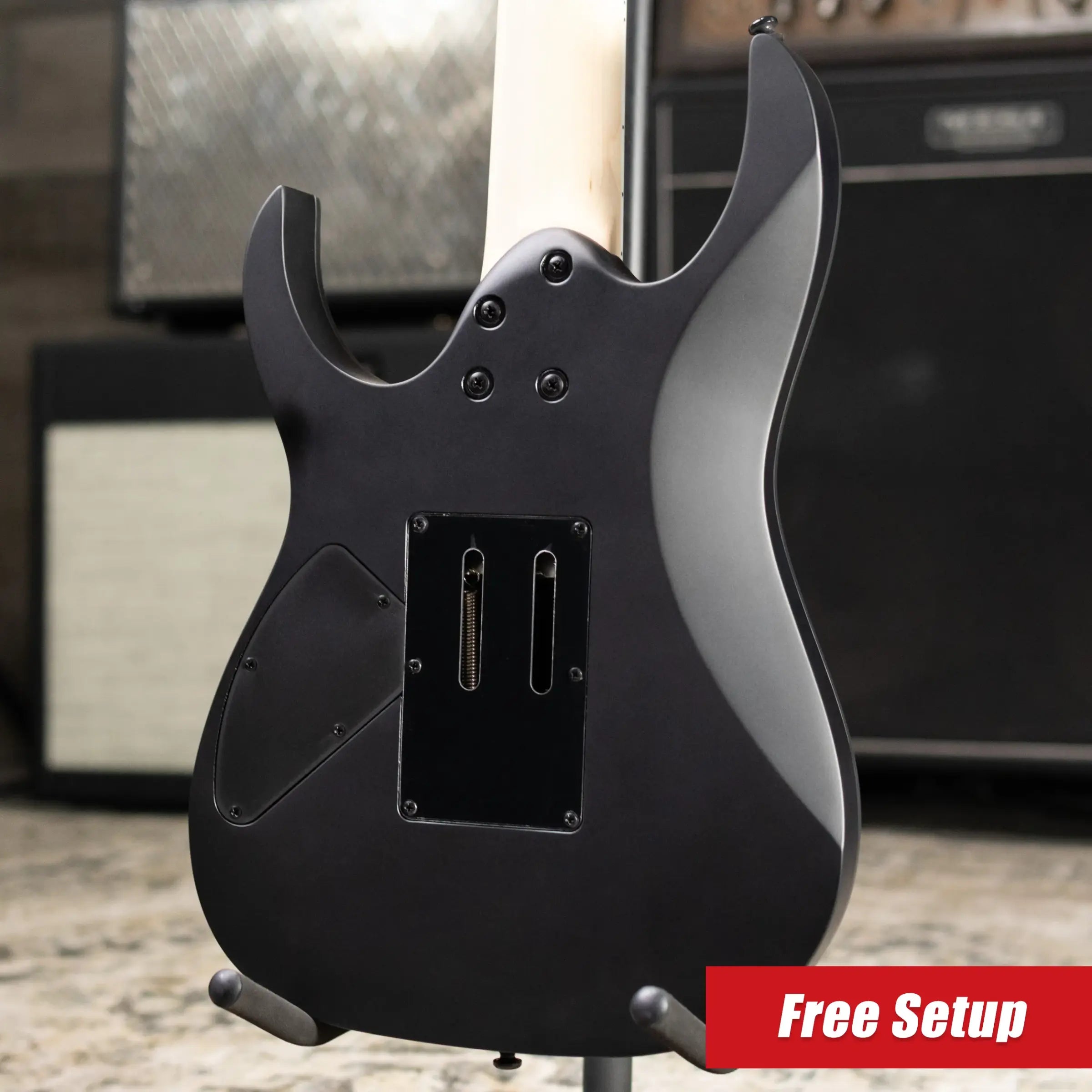 Ibanez RG7420EX 7-String Electric Guitar - Black Flat