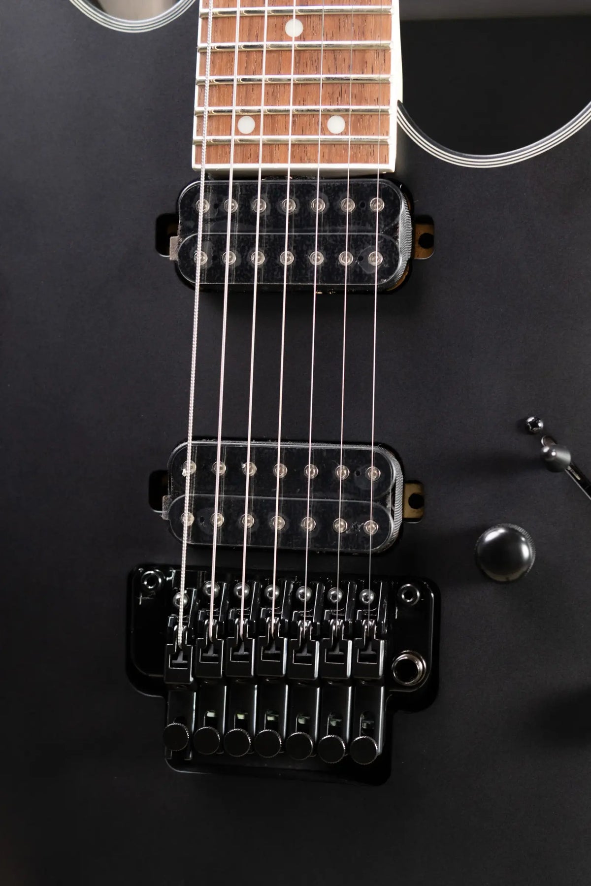 Ibanez RG7420EX 7-String Electric Guitar – Black Flat