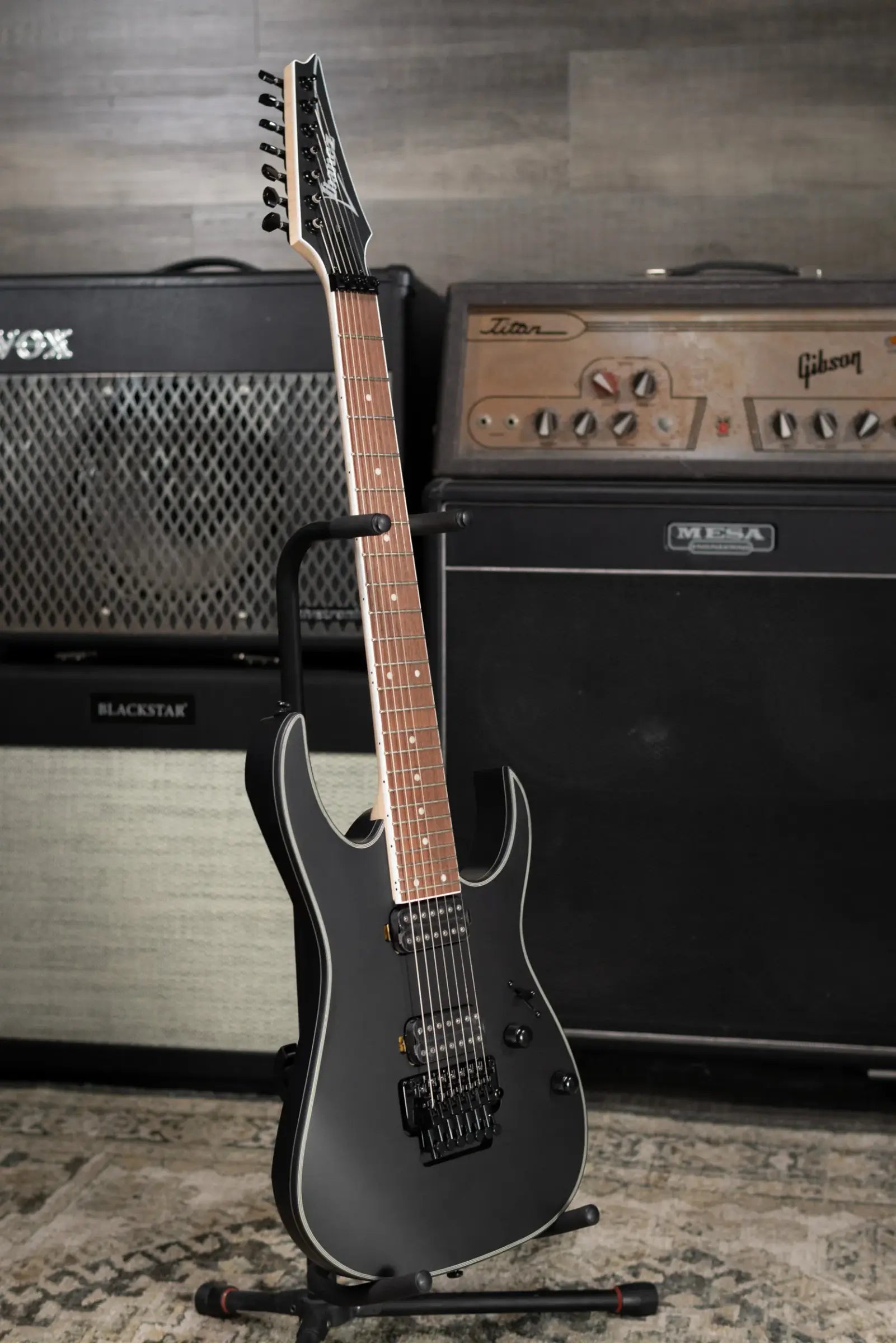 Ibanez RG7420EX 7-String Electric Guitar - Black Flat