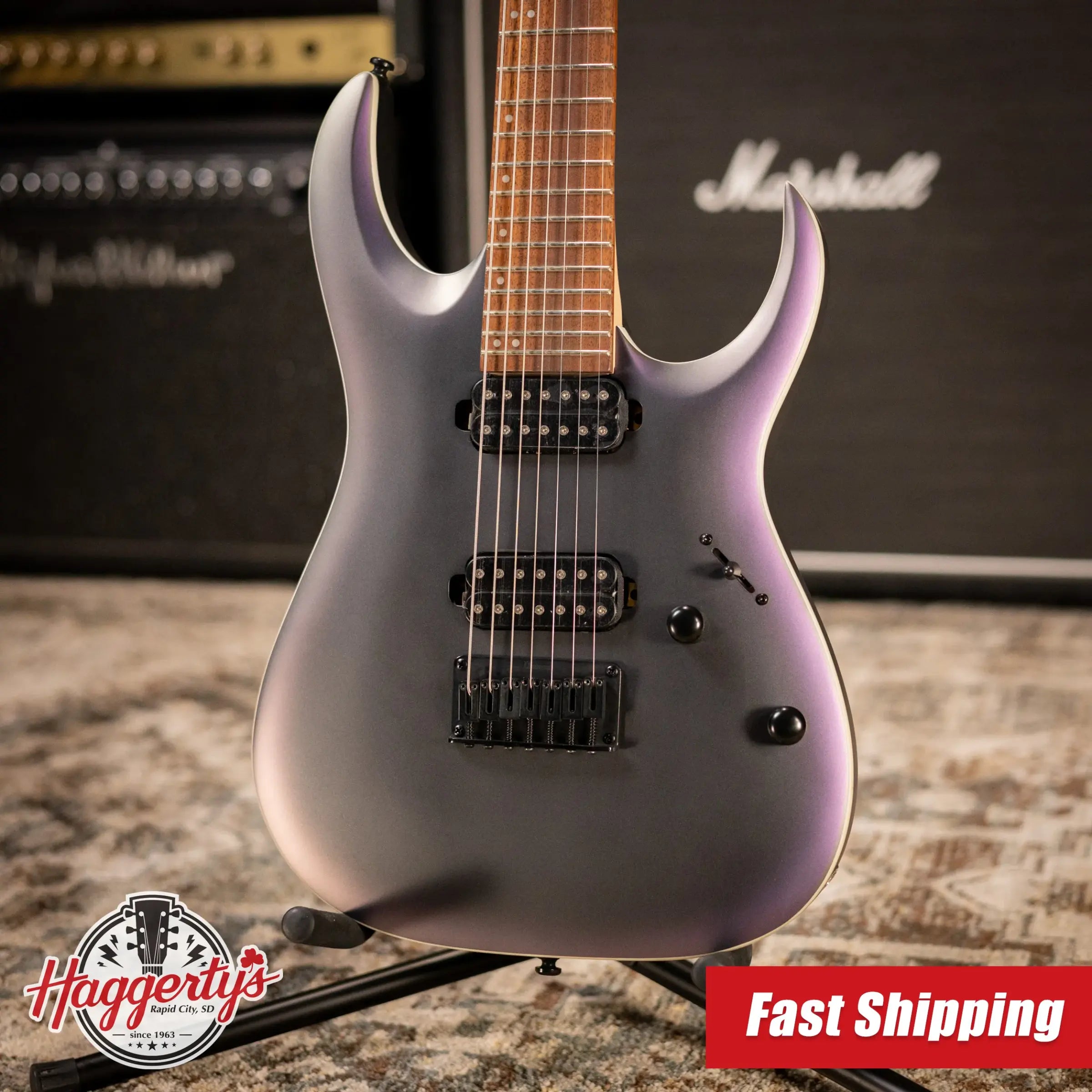 Ibanez RGA742EXBAM 7-String Electric Guitar - Black Aurora Burst