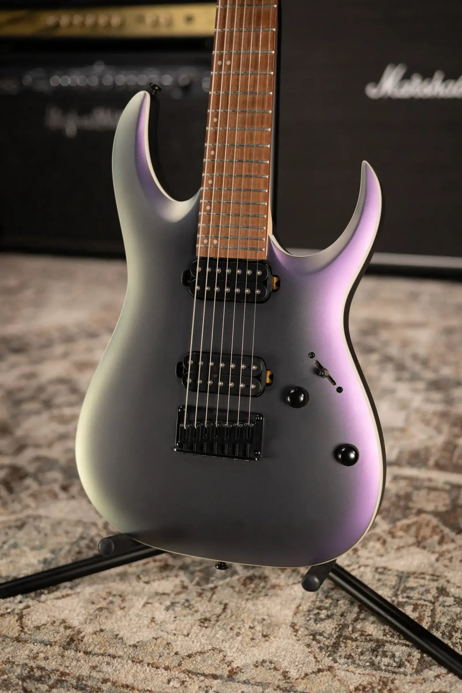 Ibanez RGA742EXBAM 7-String Electric Guitar - Black Aurora Burst - Used