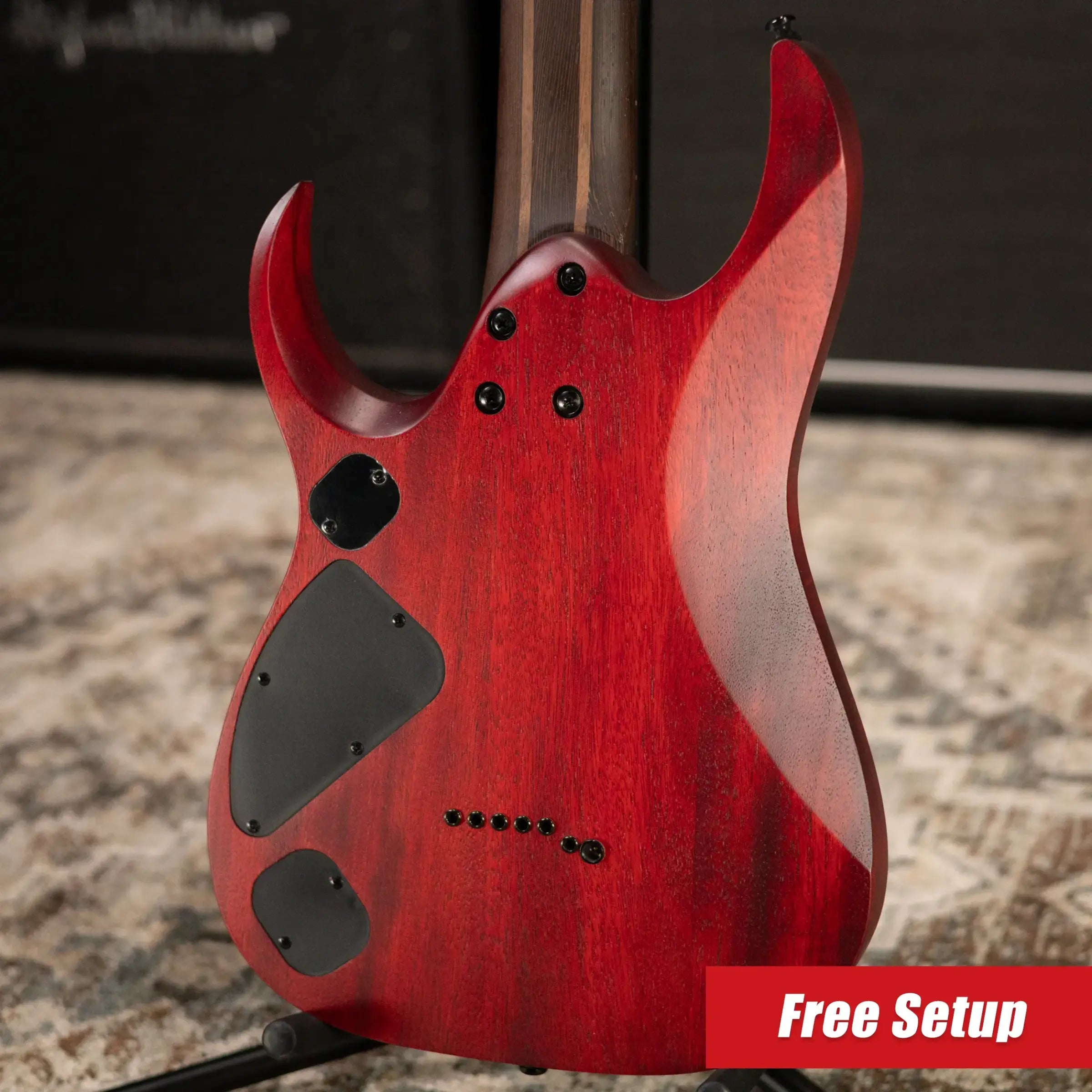 Ibanez RGD721FAWUF Standard 7-String Electric Guitar - Stained Wine Red Burst Flat