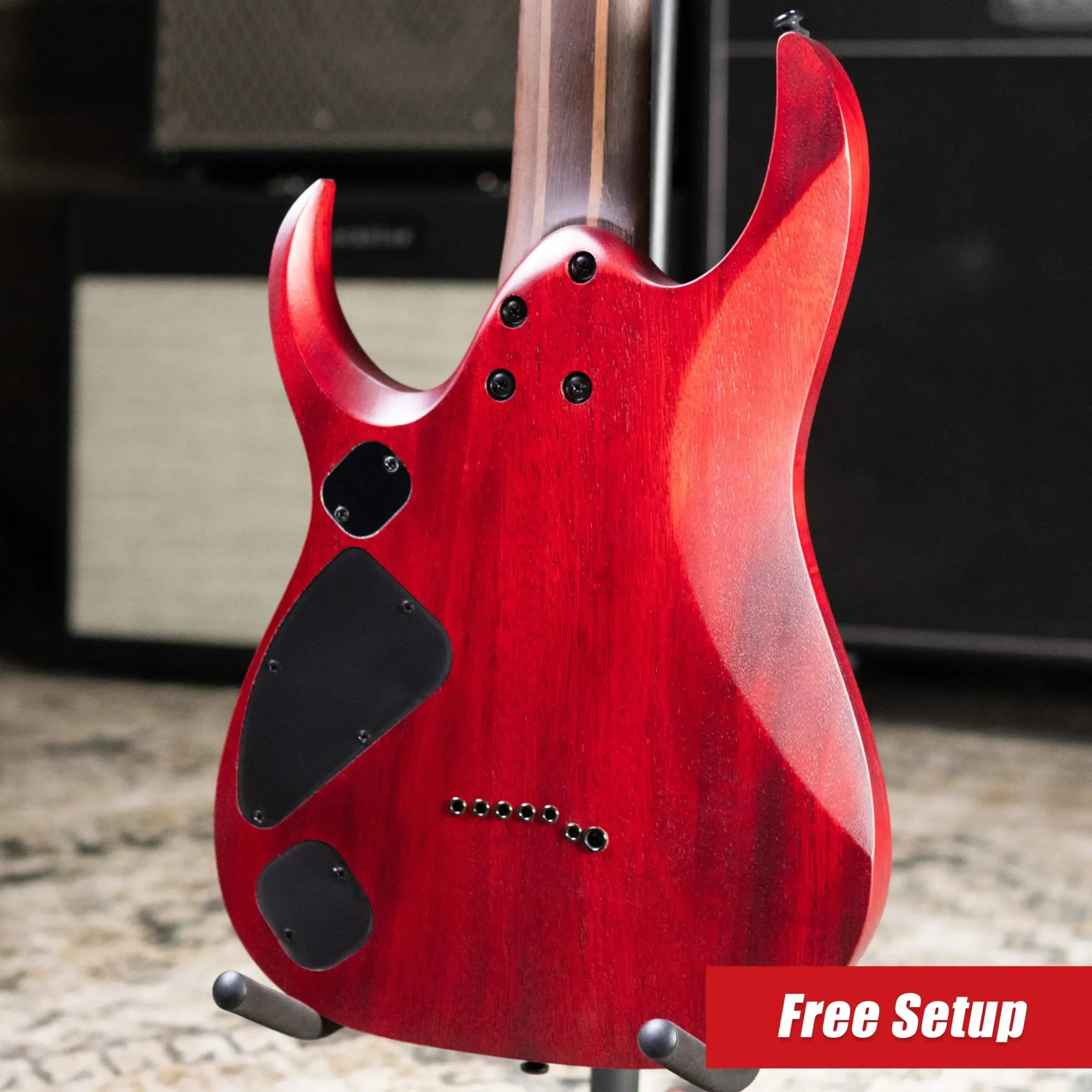 Ibanez RGD721FAWUF Standard 7-String Electric Guitar - Stained Wine Red Burst Flat