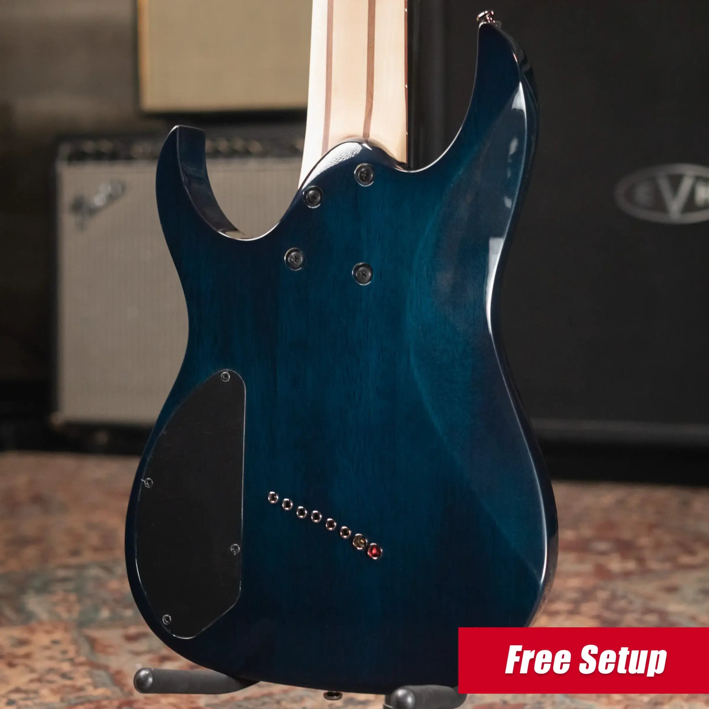 Ibanez RGMS8 8-String Electric Guitar - Cosmic Blue Starburst - Demo