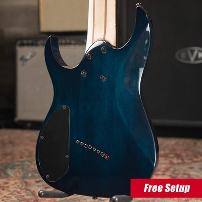 Ibanez RGMS8 8-String Electric Guitar - Cosmic Blue Starburst - Demo
