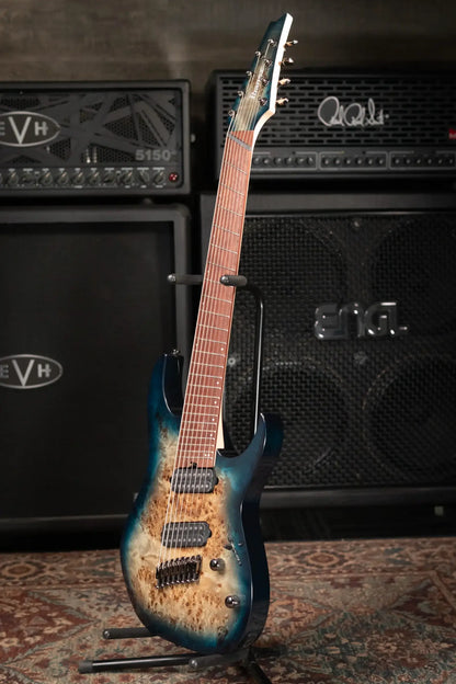 Ibanez RGMS8 8-String Electric Guitar - Cosmic Blue Starburst - Demo