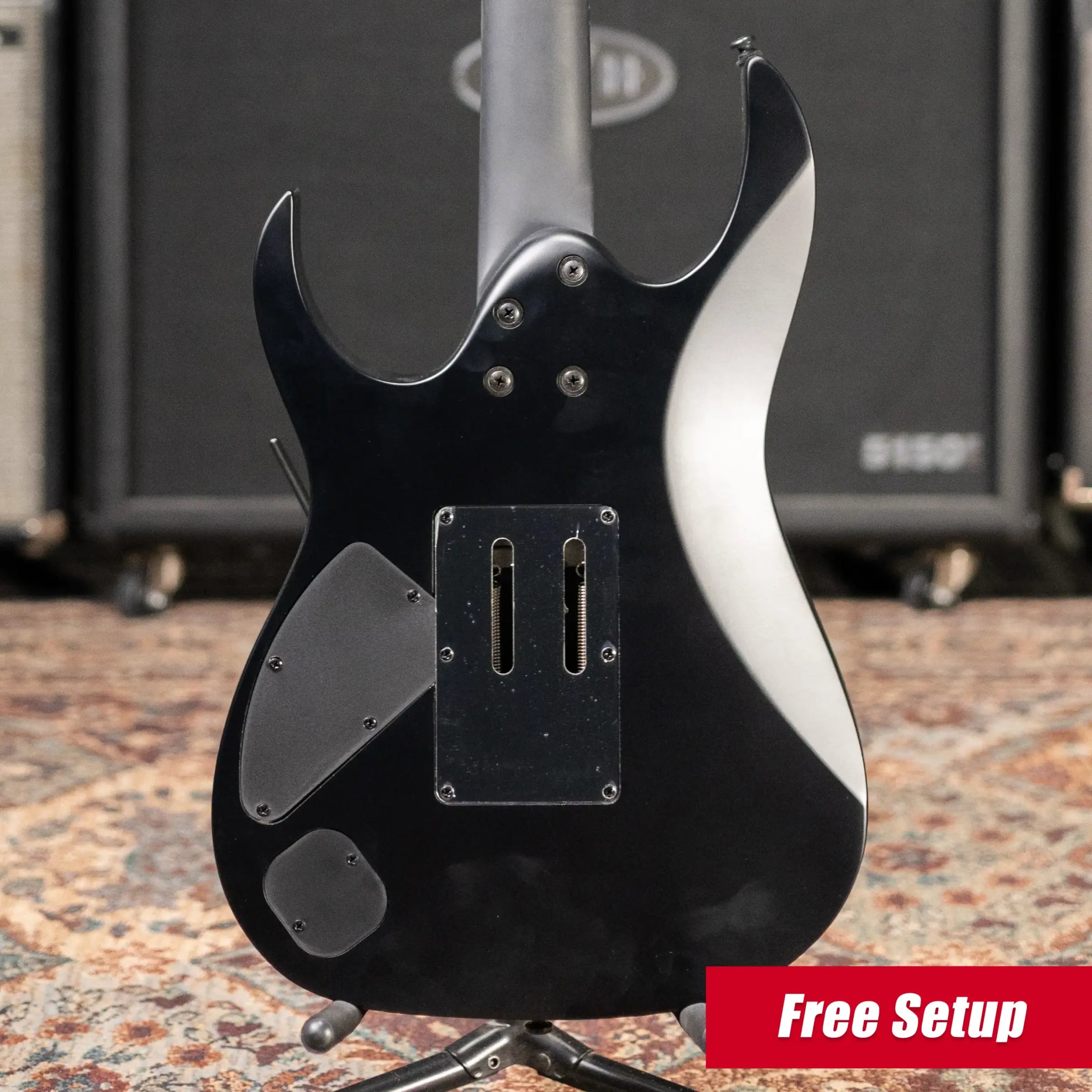 Ibanez RGRB620 Iron Label Electric Guitar -  Black Flat