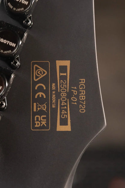 Ibanez RGRB720 Iron Label 7-String Electric Guitar - Black