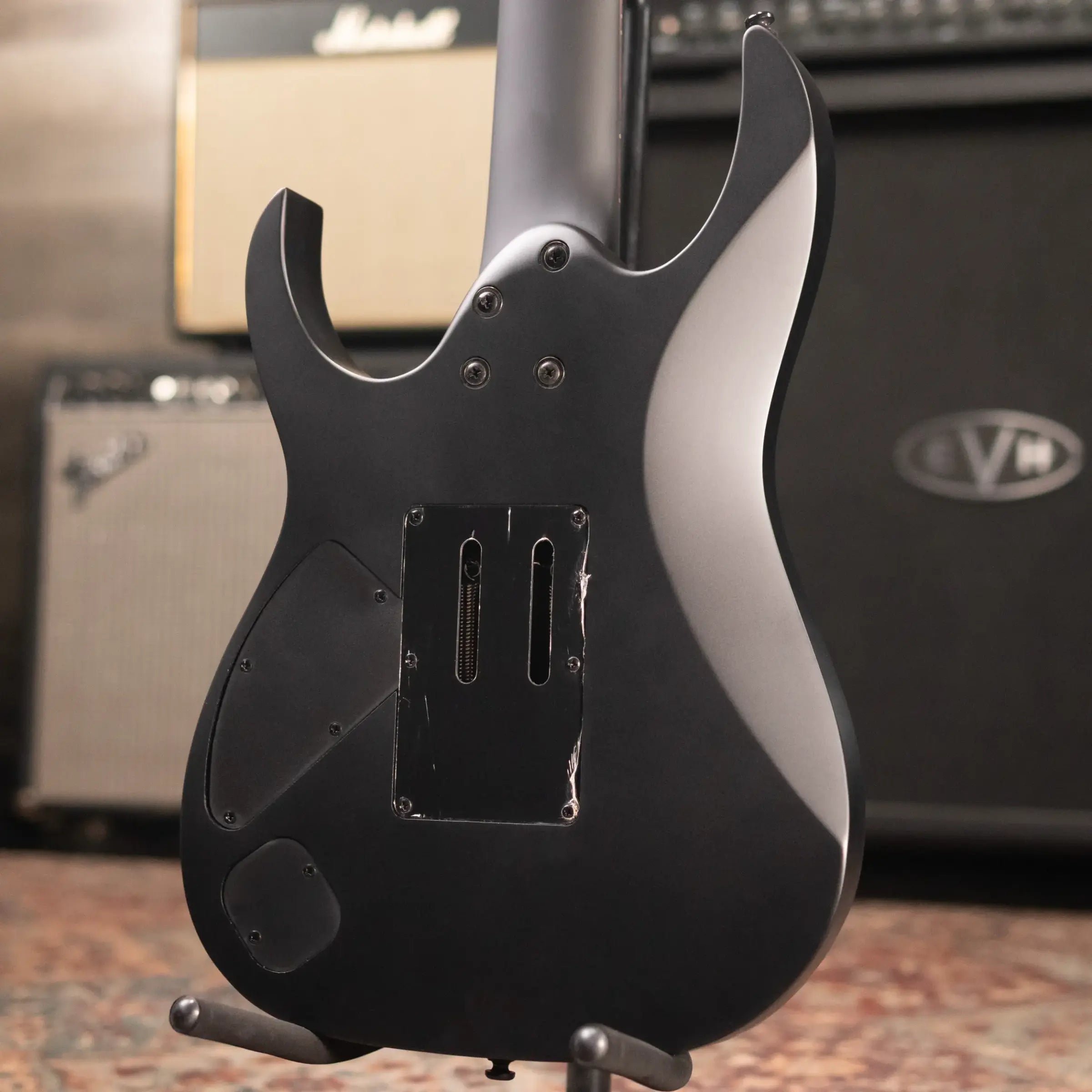 Ibanez RGRB720 Iron Label 7-String Electric Guitar -  Black Flat