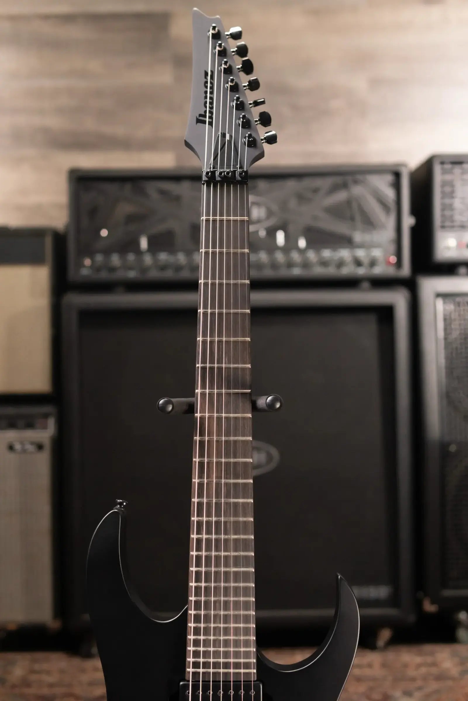 Ibanez RGRB720 Iron Label 7-String Electric Guitar -  Black Flat