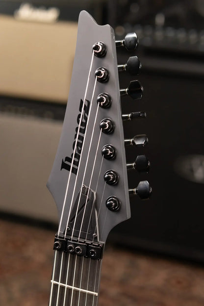 Ibanez RGRB720 Iron Label 7-String Electric Guitar -  Black Flat