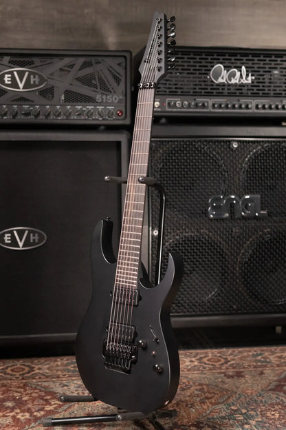 Ibanez RGRB720 Iron Label 7-String Electric Guitar -  Black Flat