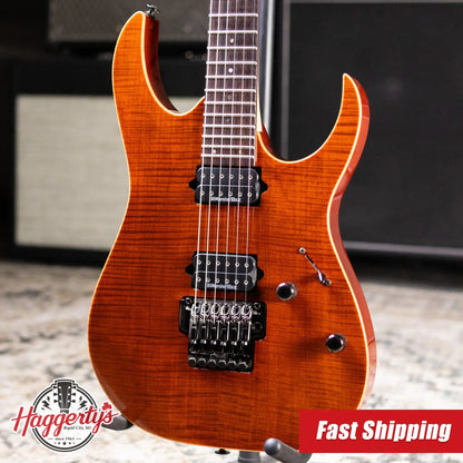 Ibanez RG-3120 DAM Prestige Electric Guitar - Dark Amber with Hard Case - Used