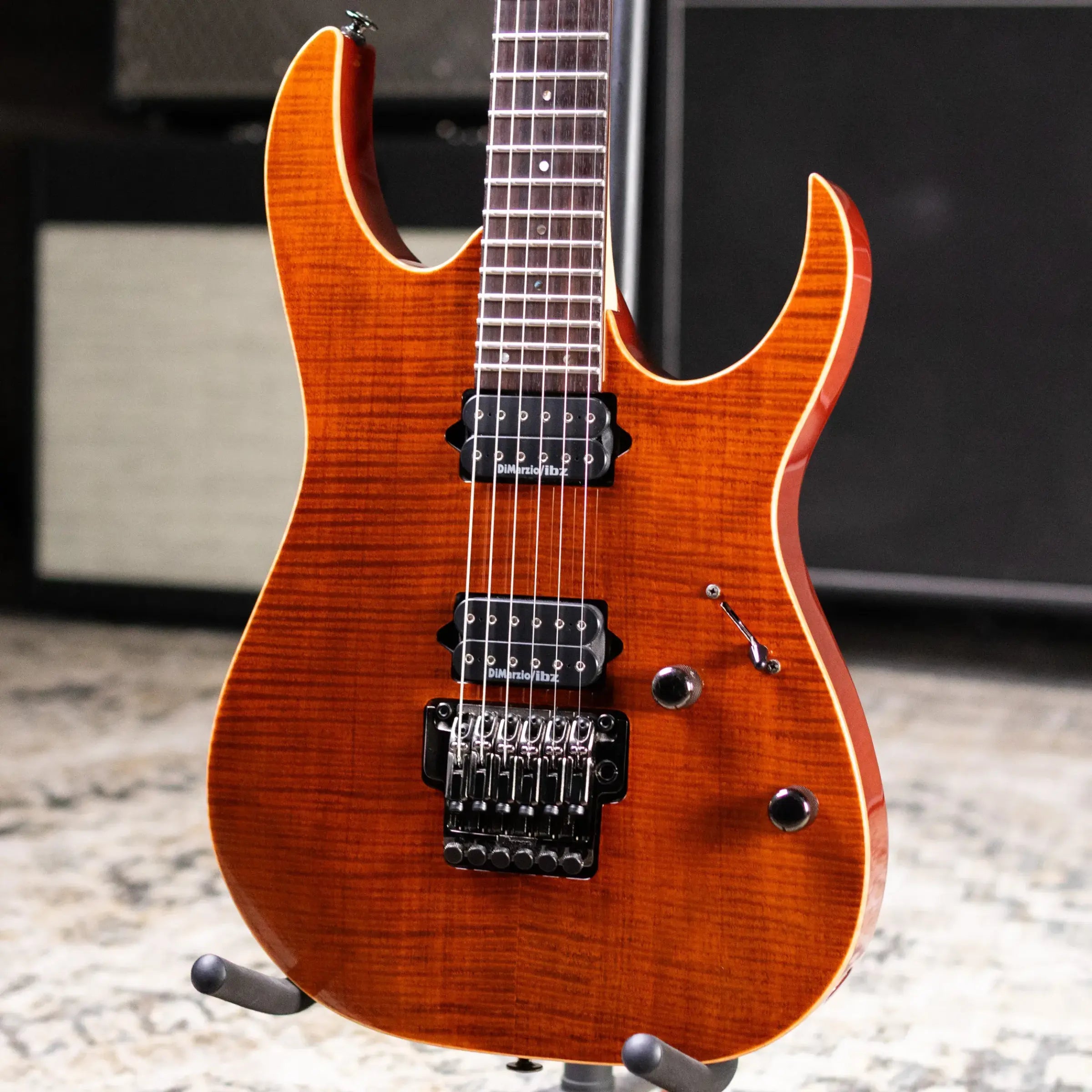 Ibanez RG-3120 DAM Prestige Electric Guitar - Dark Amber with Hard Case - Used