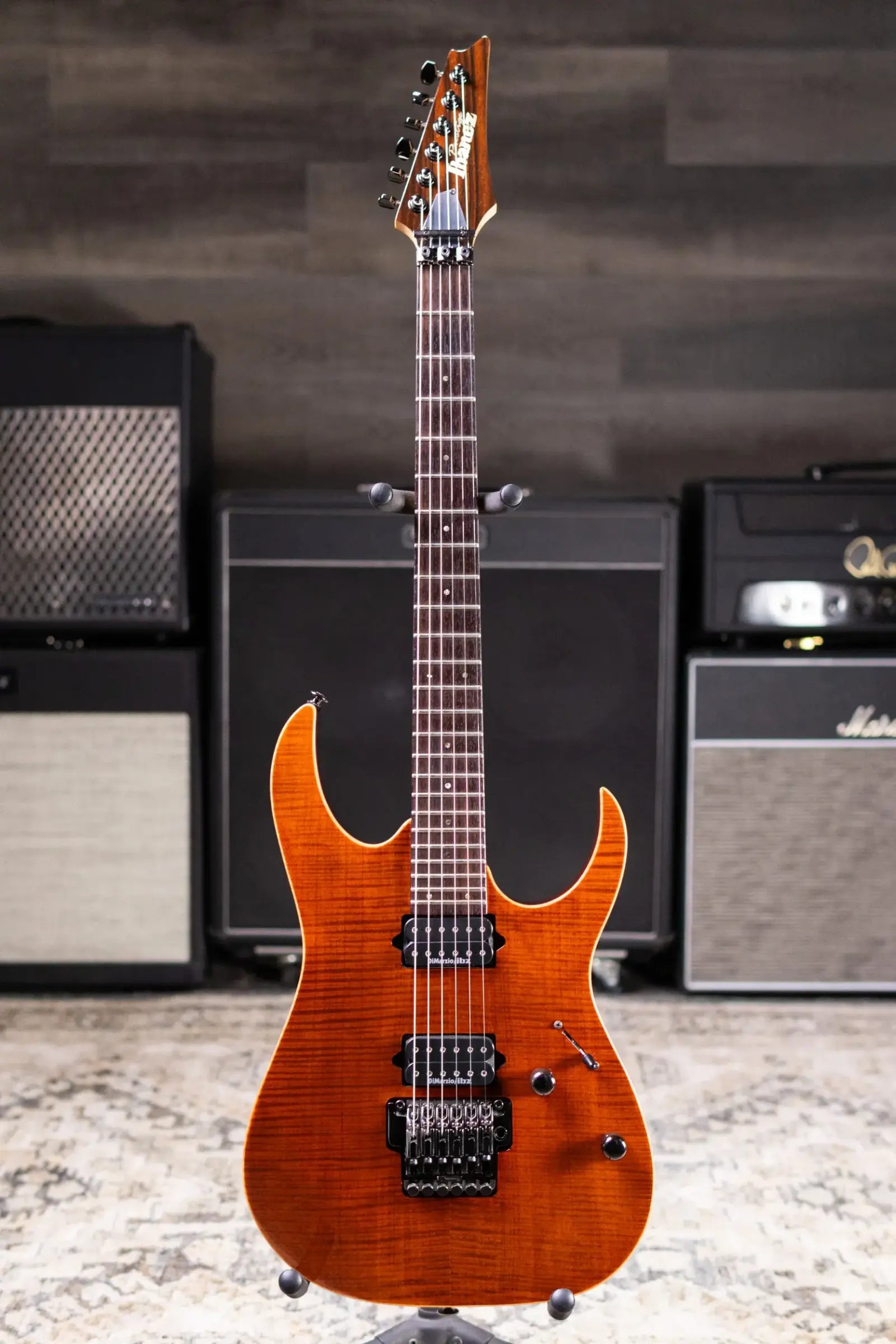 Ibanez RG-3120 DAM Prestige Electric Guitar - Dark Amber with Hard Case - Used