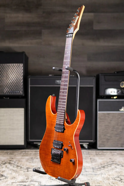 Ibanez RG-3120 DAM Prestige Electric Guitar - Dark Amber with Hard Case - Used