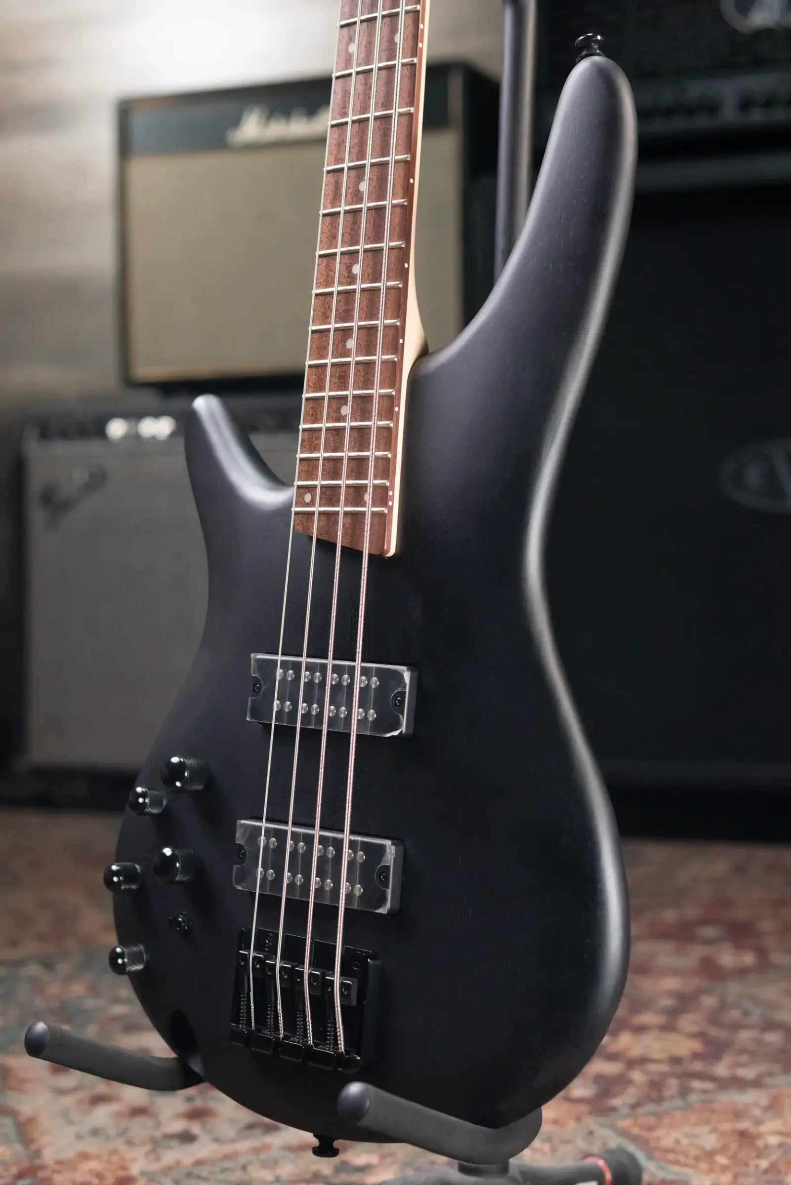 Ibanez SR300EBLWK Standard Left-Handed Electric Bass - Weathered Black