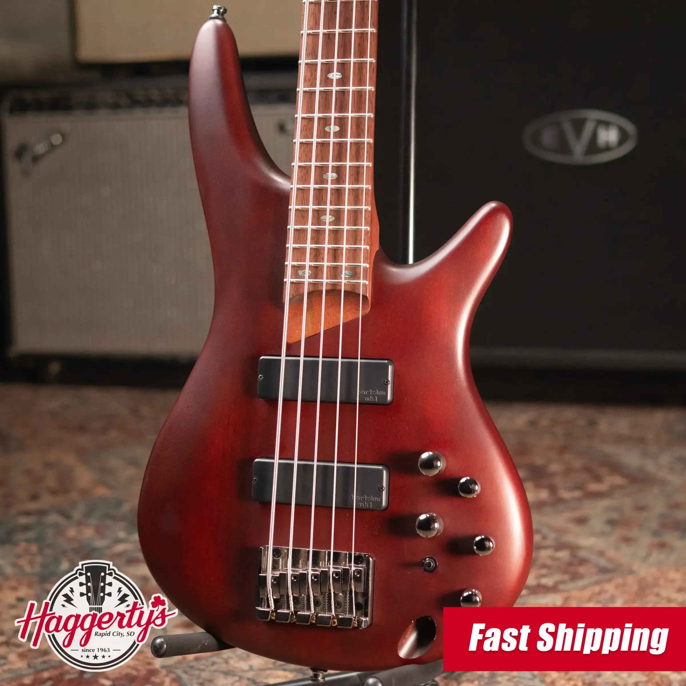 Ibanez SR505 5-String Bass Guitar - Brown Mahogany - Used