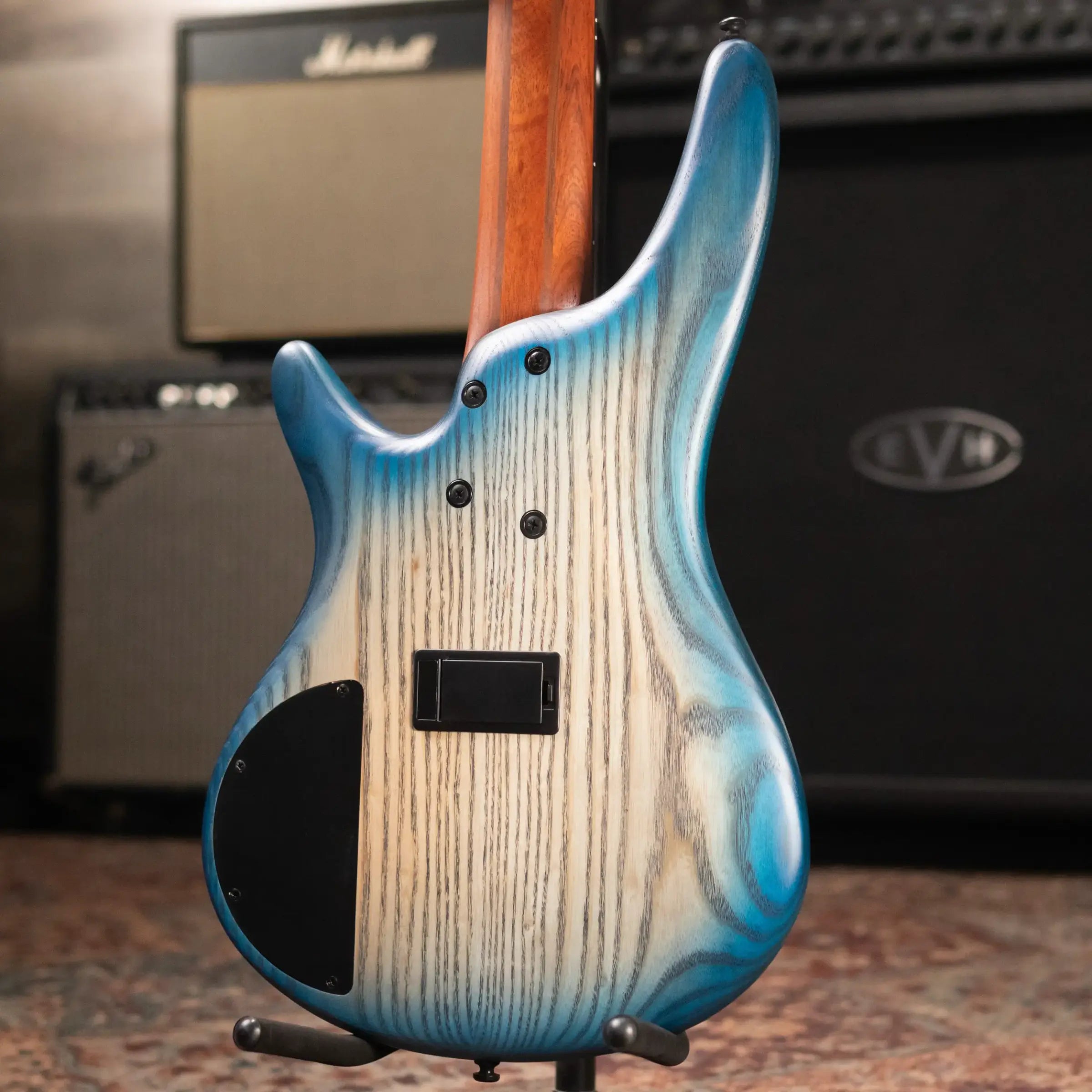 Ibanez SR605E 5-String Bass - Cosmic Blue Stardust Flat