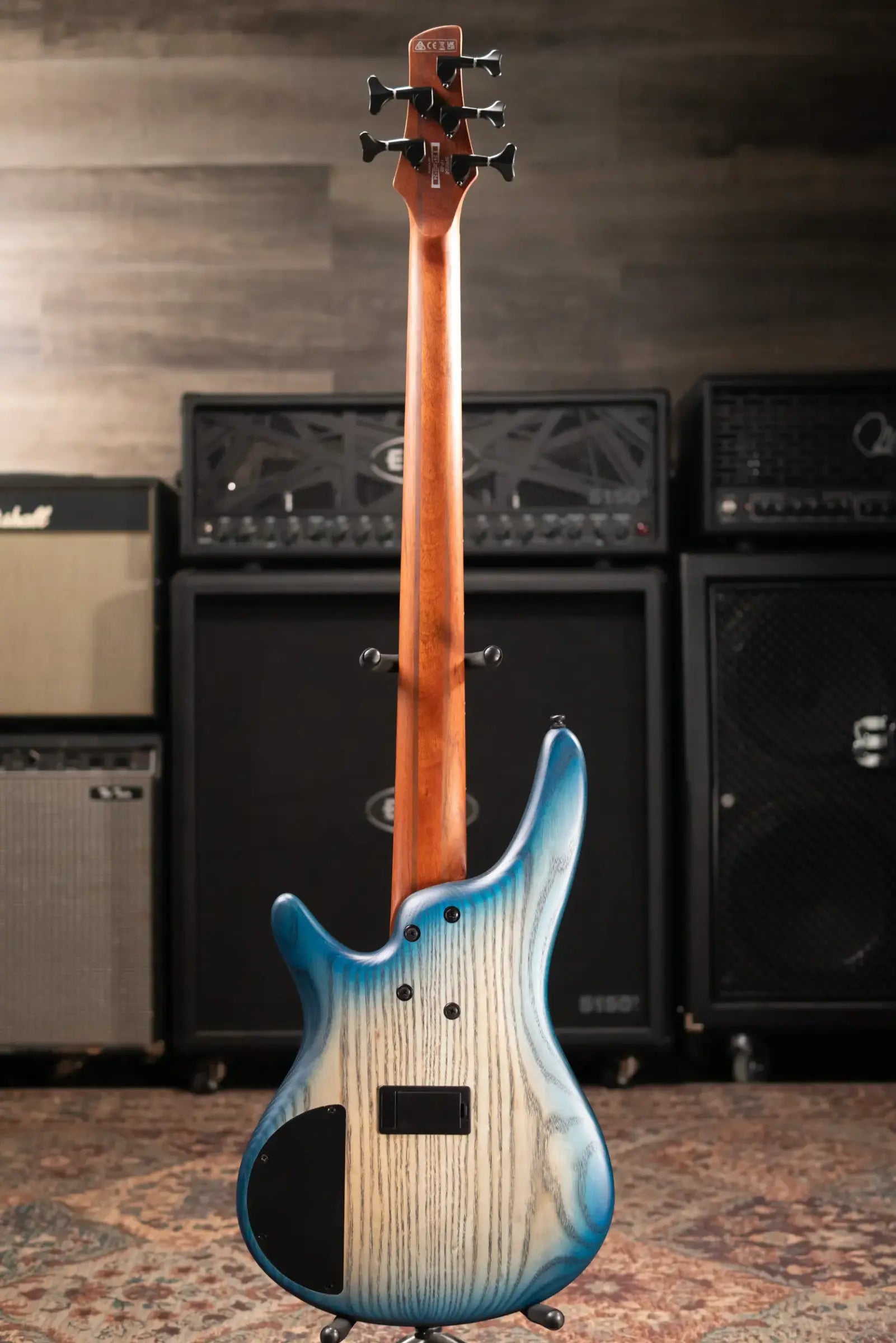 Ibanez SR605E 5-String Bass - Cosmic Blue Stardust Flat