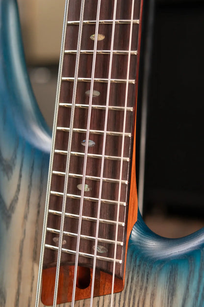 Ibanez SR605E 5-String Bass - Cosmic Blue Stardust Flat