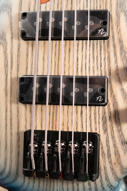 Ibanez SR605E 5-String Bass - Cosmic Blue Stardust Flat