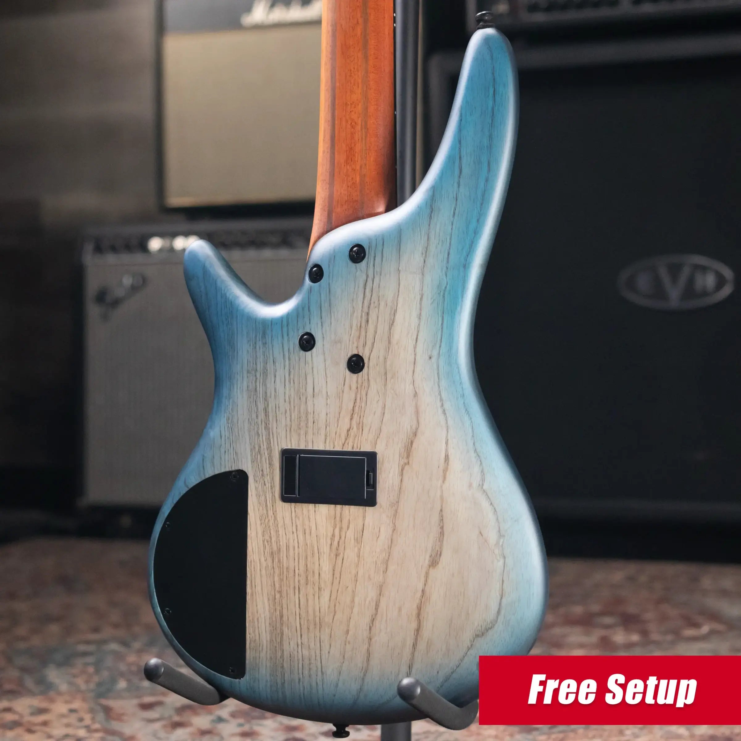 Ibanez SR605E 5-String Electric Bass - Cosmic Blue Starburst Flat