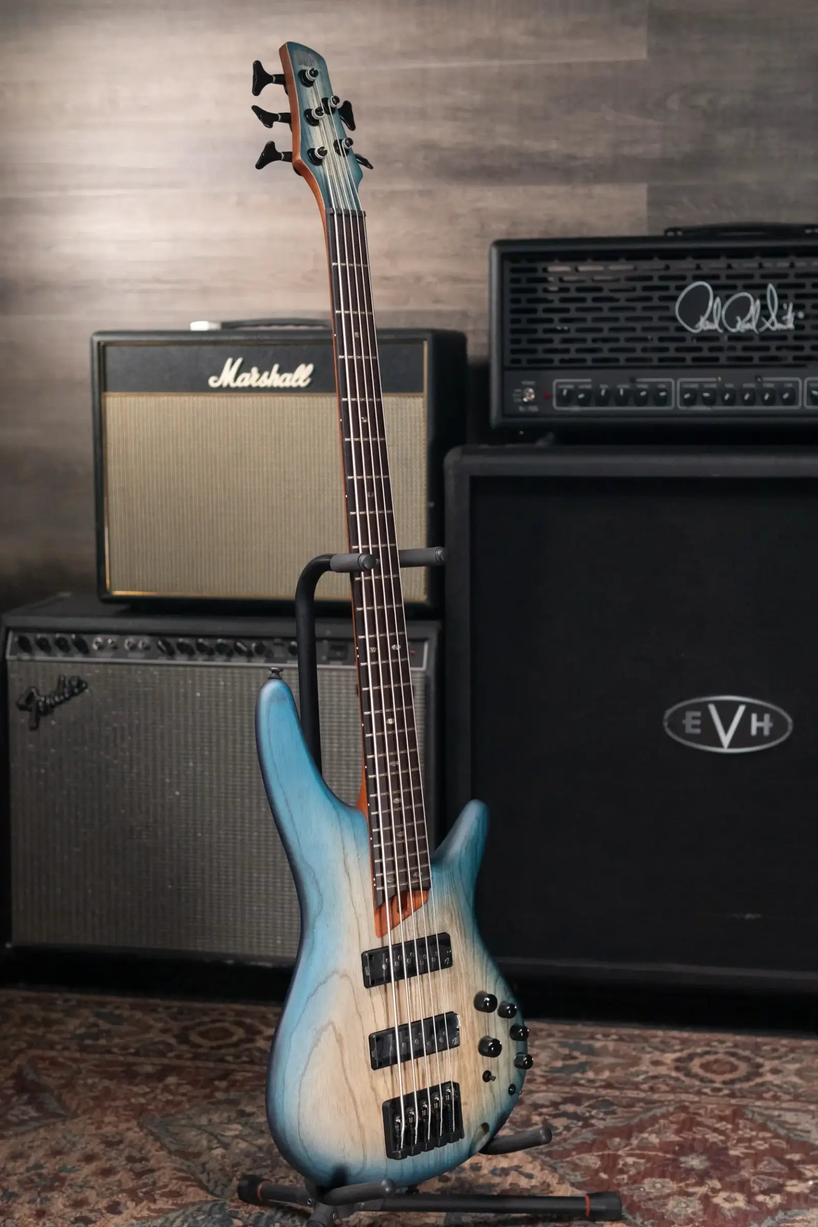 Ibanez SR605E 5-String Electric Bass - Cosmic Blue Starburst Flat