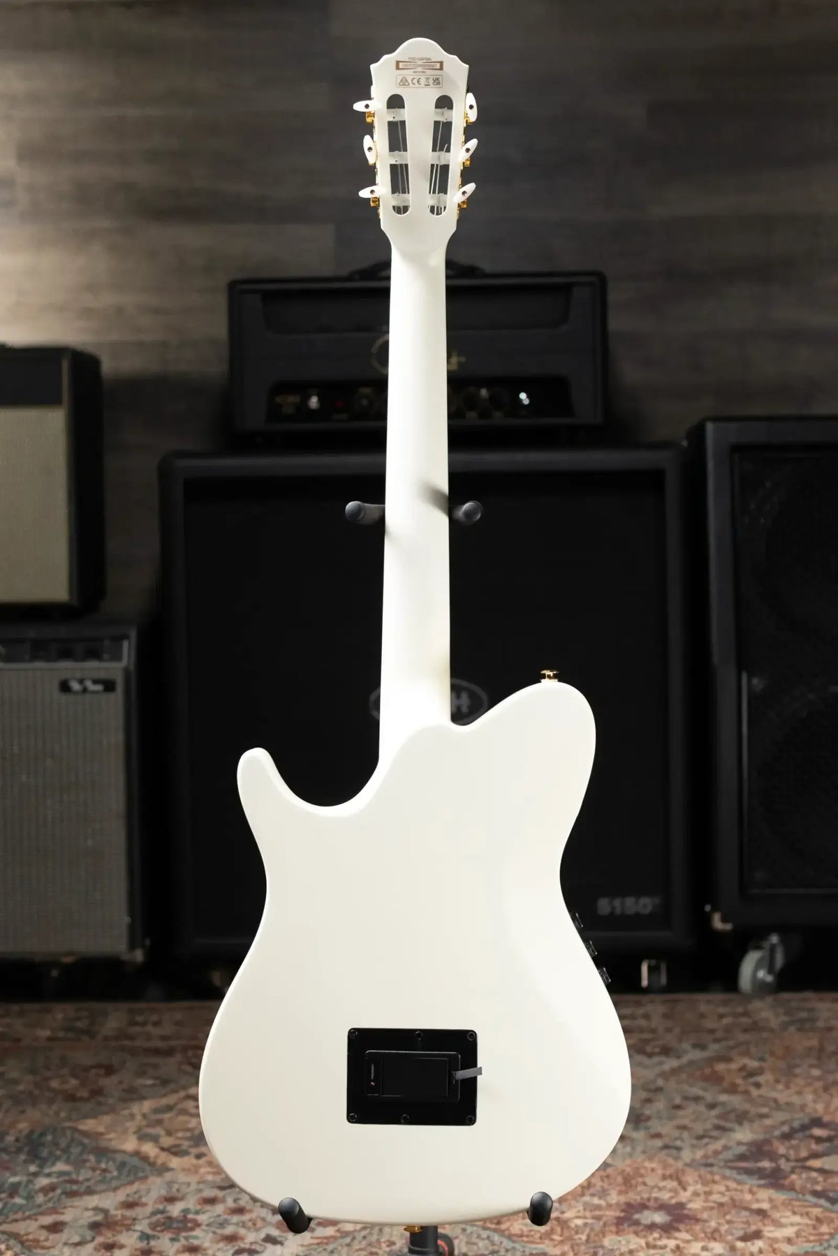 Ibanez TOD100FMN Tim Henson Signature Nylon Electric Guitar - Toasted Marshmallow Matte with Gig Bag