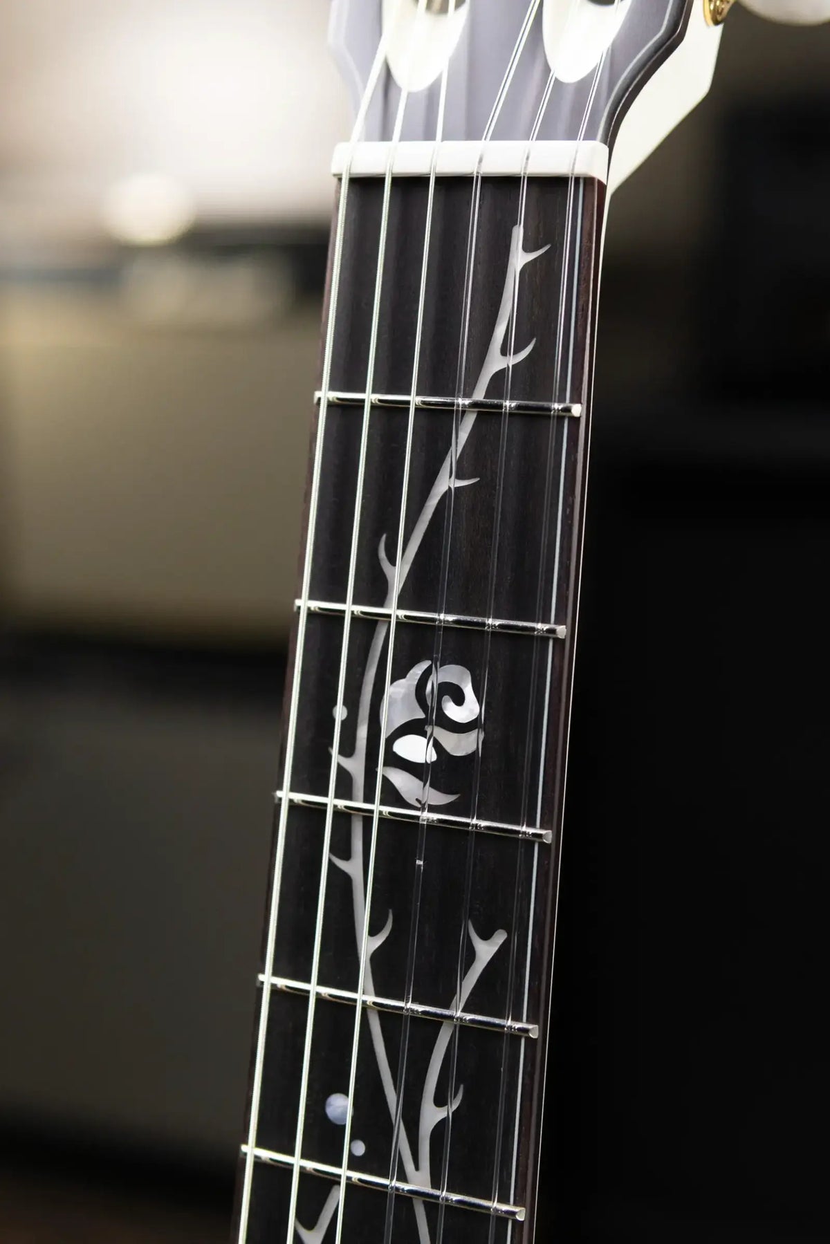 Ibanez TOD100FMN Tim Henson Signature Nylon Electric Guitar - Toasted Marshmallow Matte with Gig Bag