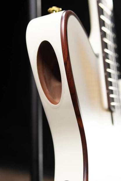 Ibanez TOD100FMN Tim Henson Signature Nylon Electric Guitar - Toasted Marshmallow Matte with Gig Bag