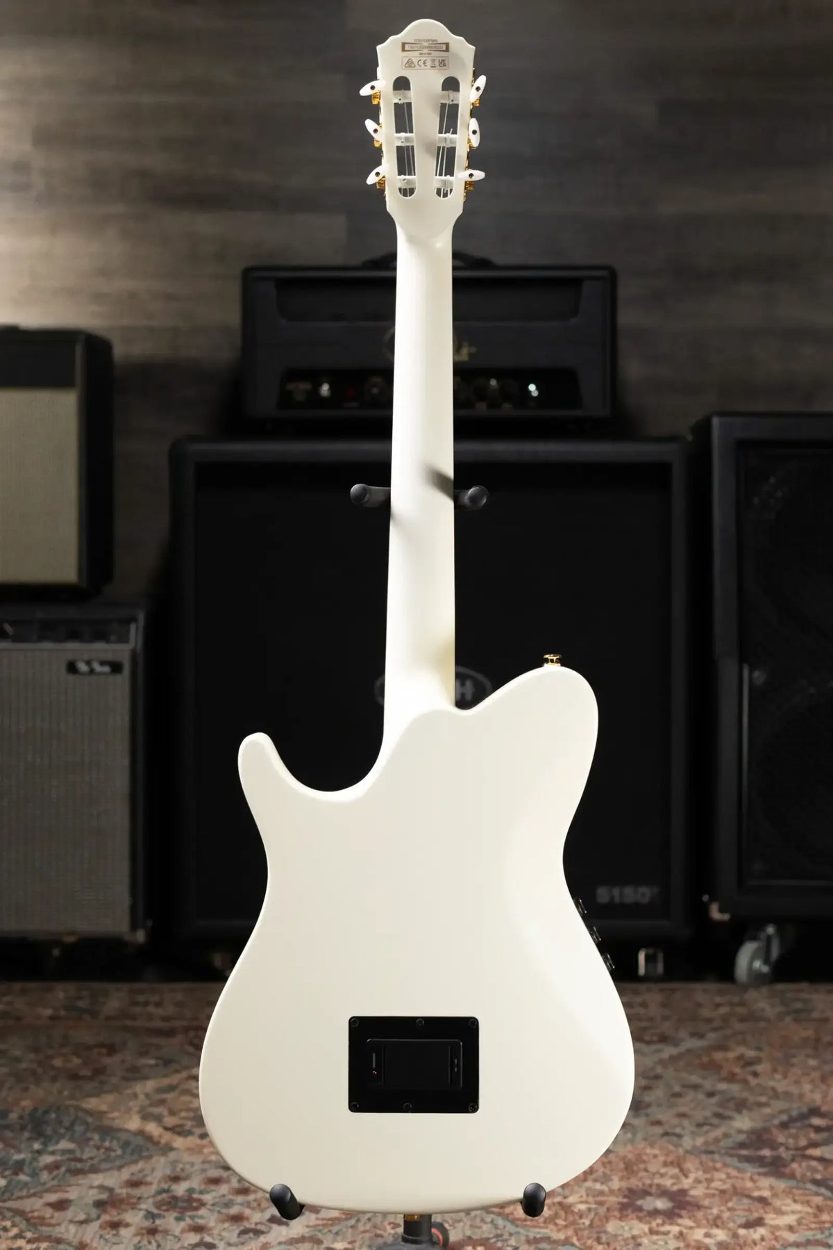 Ibanez TOD100FMN Tim Henson Signature Nylon Electric Guitar - Toasted Marshmallow Matte with Gig Bag